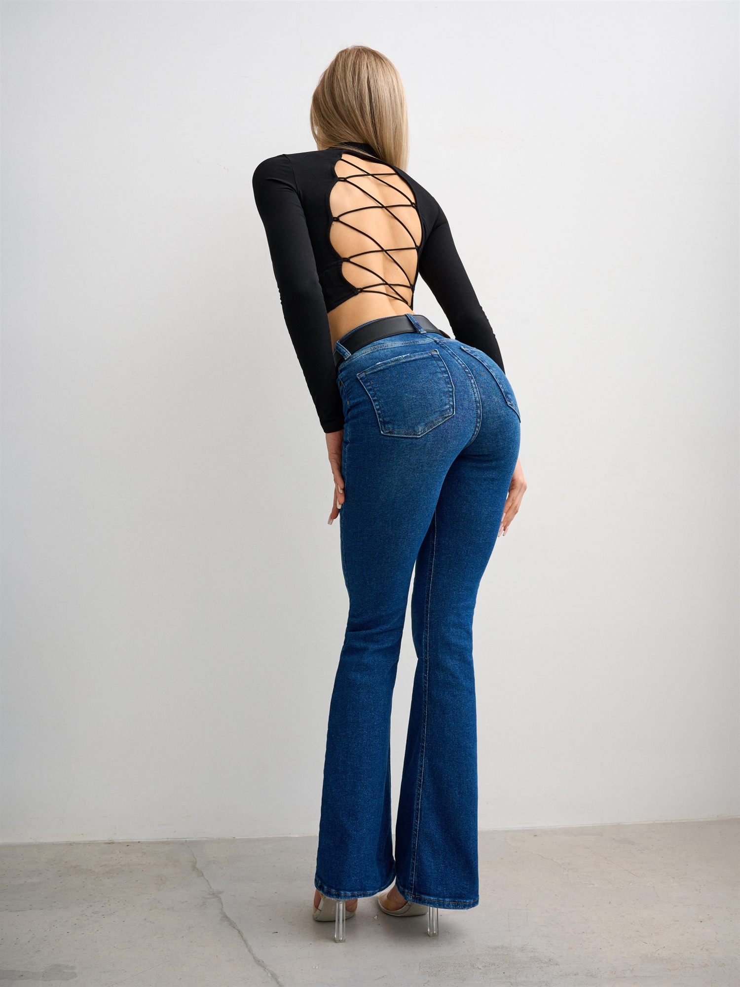 Bona Fashion: Flare Jeans "Blue" фото 7