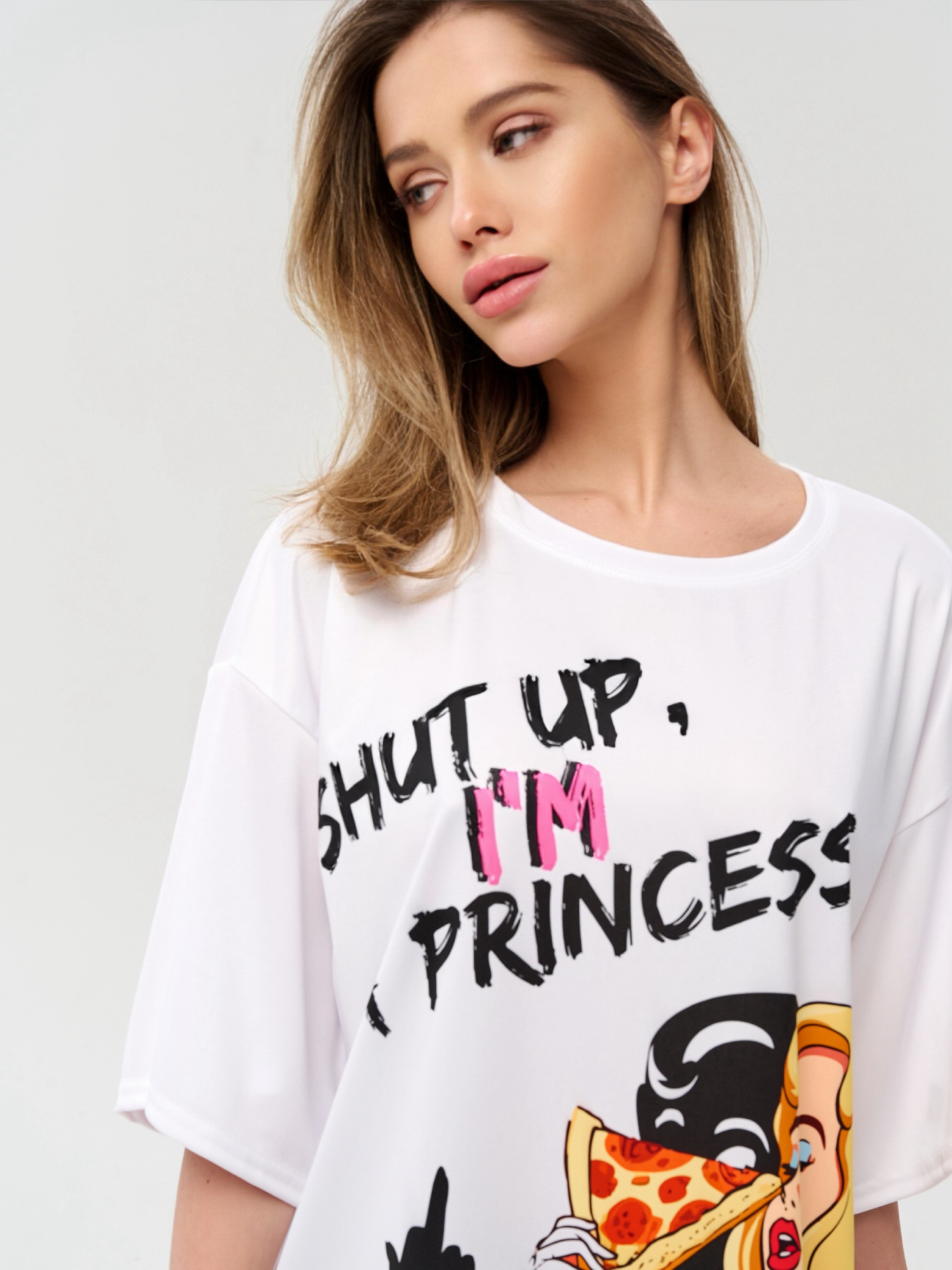Bona Fashion: OVERSIZE T- shirt "Princess" фото 10