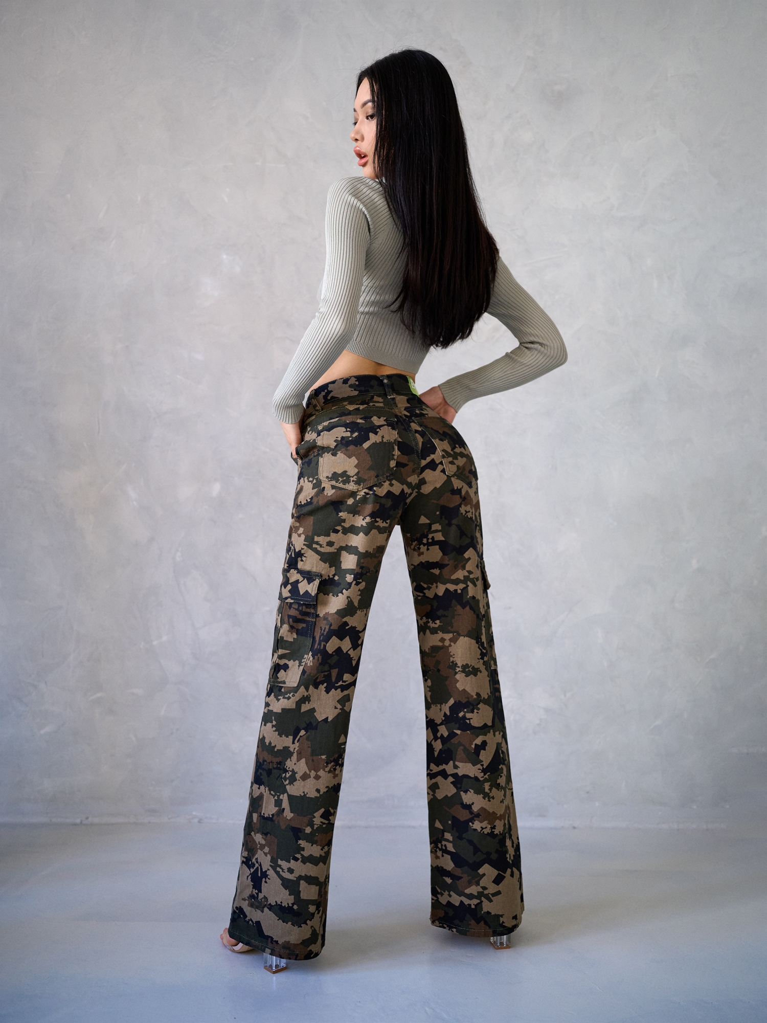 Bona Fashion: Cargo Pants "Military" фото 4