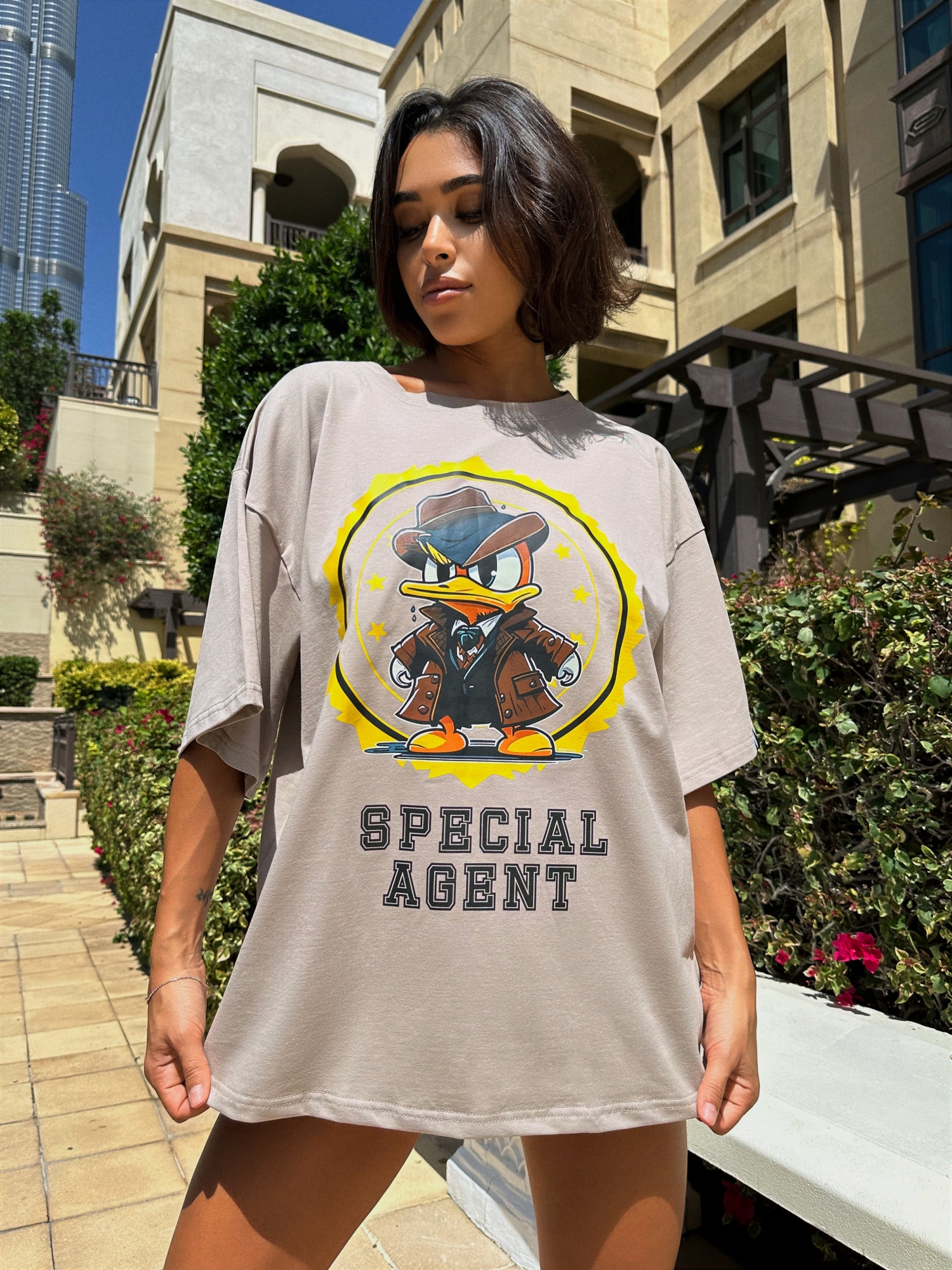 Bona Fashion: OVERSIZE T-shirt "Agent Duck" фото 16