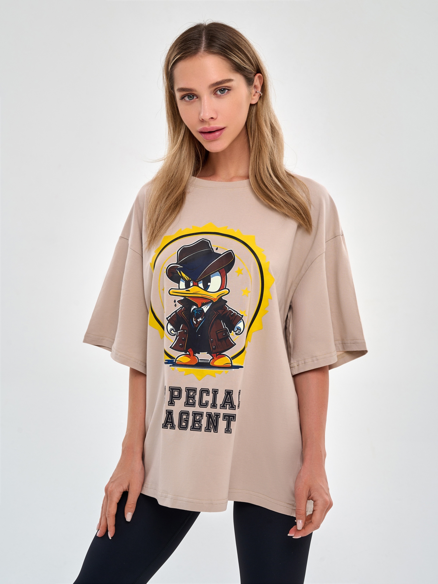 Bona Fashion: OVERSIZE T-shirt "Agent Duck" фото 9